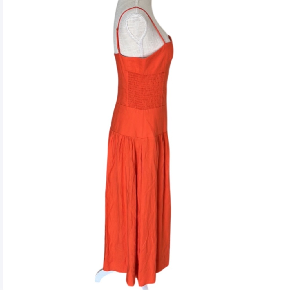 FARM Rio Orange Midi Sundress - Picture 3 of 13